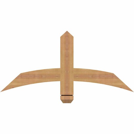Ekena Millwork Bellingham Timber Gable Bracket, Western Red Cedar, 36"W x 16"H x 1 1/2"D x 3 1/2"F, 11/12 Pitch GBW036X16X0204BEL00SWR